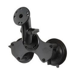 (RAM-B-189-101KT) Double Suction Cup Mount with Round Plate (AMPS)